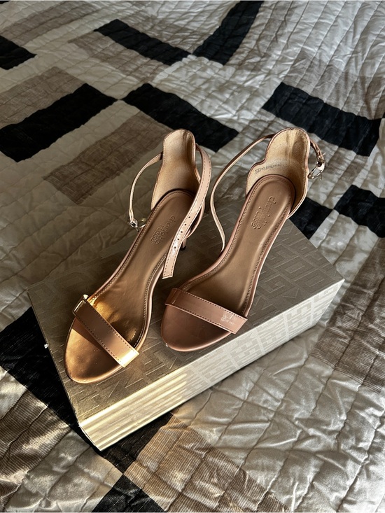 Charlotte Russe Shoes - Charlotte Russe Women’s Ankle-Strap Sandal in Nude
